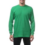 Pro Club Mens Heavyweight Cotton Long Sleeve Thermal Top, Small, Kelly Green