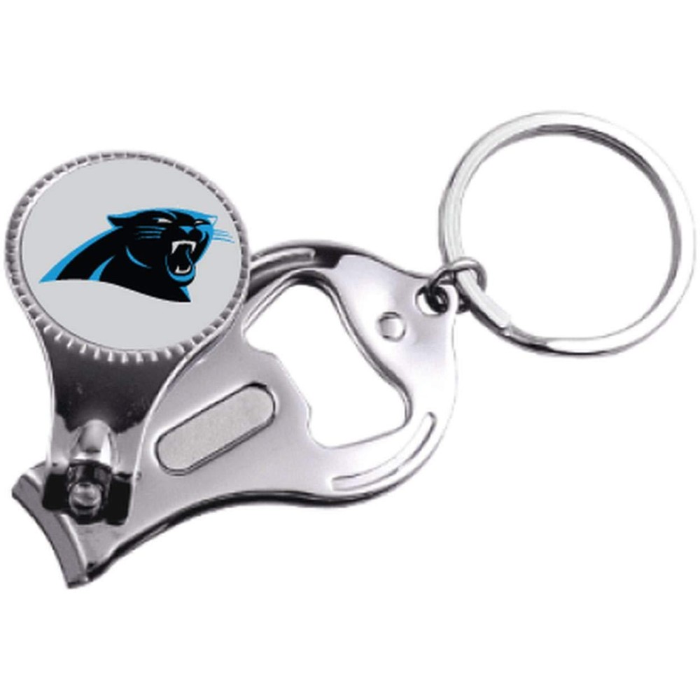 Aminco Nfl Carolina Panthers Multi-Function Keychain Includes: Nail Clipper Nail File And Bottle Opener Team Color (Nfl-Kt-861-29)