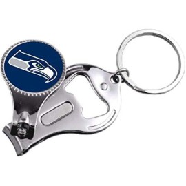 Aminco Nfl Seattle Seahawks Multi-Function Keychain, Includes: Nail Clipper, Nail File And Bottle Opener, Team Color, Nfl-Kt-861-14 (Nfl-Kt-861-14)
