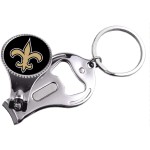 Nfl New Orleans Saints Multi-Function Keychain Includes: Nail Clipper Nail File And Bottle Opener