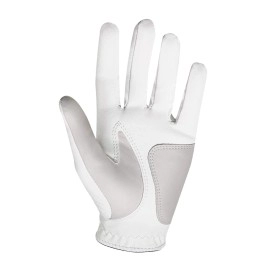 Footjoy Women'S Weathersof Golf Glove, Pack Of 2, White Medium, Worn On Left Hand