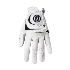 FootJoy Women's WeatherSof Golf Glove, White Medium, Worn on Left Hand