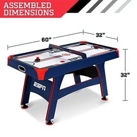 Ea Sports 60 Inch Air Powered Hockey Table With Overhead Electronic Scorer