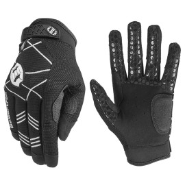 Seibertron B-A-R Pro 2.0 Signature Baseball/Softball Batting Gloves Super Grip Finger Fit For Adult Black L