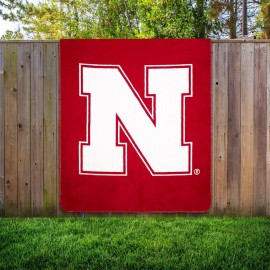 The Northwest Company Ncaa Nebraska Cornhuskers Silver Knit Throw Blanket, 60