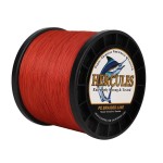 Hercules Super Strong 300M 328 Yards Braided Fishing Line 80 Lb Test For Saltwater Freshwater Pe Braid Fish Lines 4 Strands - Red, 80Lb (36.3Kg), 0.48Mm