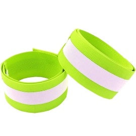 Hivisible Reflective Bands For Night Walking Reflective Arm Bands For Runners Reflective Wristbands Reflective Ankle Bands Cycling Reflective Running Gear Bike Pant Leg Strap Bicycle Pants Clips