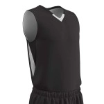 CHAMPRO Pivot Polyester Reversible Basketball Jersey, Adult 3X-Large, Black, White