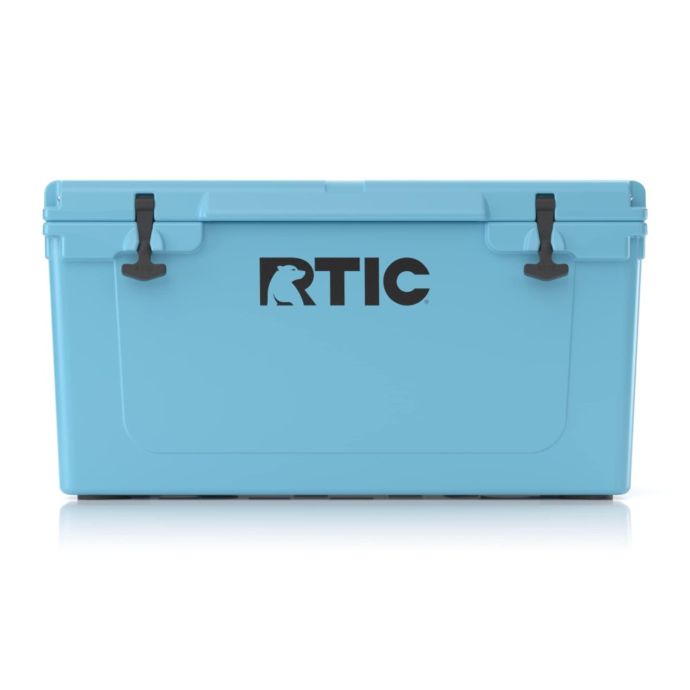 Rtic Hard Cooler 65 Qt, Blue, Ice Chest With Heavy Duty Rubber Latches, 3 Inch Insulated Walls Keeping Ice Cold For Days, Great For The Beach, Boat, Fishing, Barbecue Or Camping