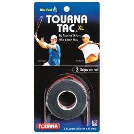 Tourna Grip Tac Unisex Adult 3Apack Of 3, Black