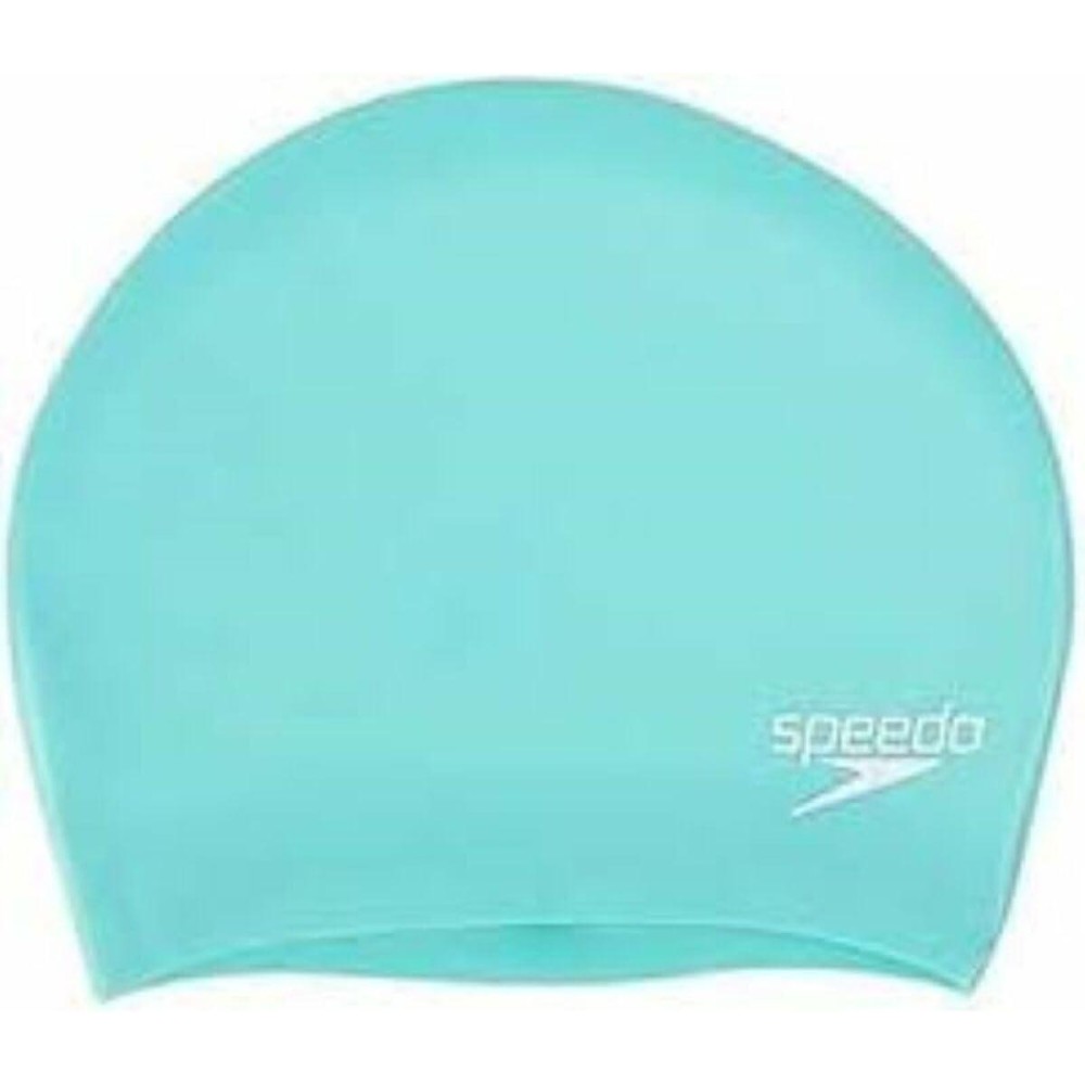 Speedo Unisex Adult Long Hair Swimming Cap Green One Size Swimming Cap, Spearmint, One Size