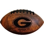 Gulf Coast Sales Ncaa Georgia Bulldogs Vintage Throwback Football, 9-Inches, Brown