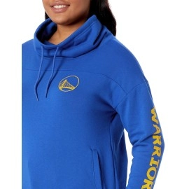 Ultra Game NBA Golden State Warriors Womens Quarter Zip Fleece Pullover Sweatshirt with Zipper, Team Color, Small