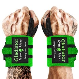 Gladiator Wrist Wraps For Weightlifting 18 Inch Weight Lifting Wrist Straps For Men Women