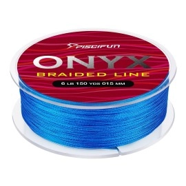 Piscifun Onyx Braided Fishing Line Advanced Superline Braid Lines 150Yd 25Lb Blue