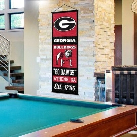 Georgia Bulldogs Banner and Scroll Sign