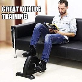 Mini Exercise Bike, Agm Under Desk Bike Pedal Exerciser Foot Cycle Arm & Leg Peddler Exerciser Machine With Lcd Screen Displays ?Black?