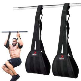 DMoose Ab Straps for Abdominal Muscle Building, Arm Support for Ab Workout, Hanging Ab Straps for Pull Up Bar Attachment, Ab Exercise Gym pullup Equipment for Men Women