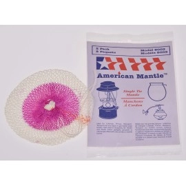 American Mantle Single Tie 300 C.P. String Tie Mantle (for Large Single tie Mantle Lantern as Well as Mr. Heater, Humphrey, Paulin, Falks Indoor Gas Lights with tie on Style Nozzle) 2Packs