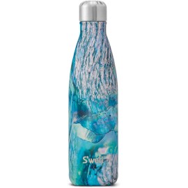 S'well Stainless Steel Water Bottle - 17 Fl Oz - Paua Shell - Triple-Layered Vacuum-Insulated Containers Keeps Drinks Cold for 36 Hours and Hot for 18 - BPA-Free - Perfect for the Go