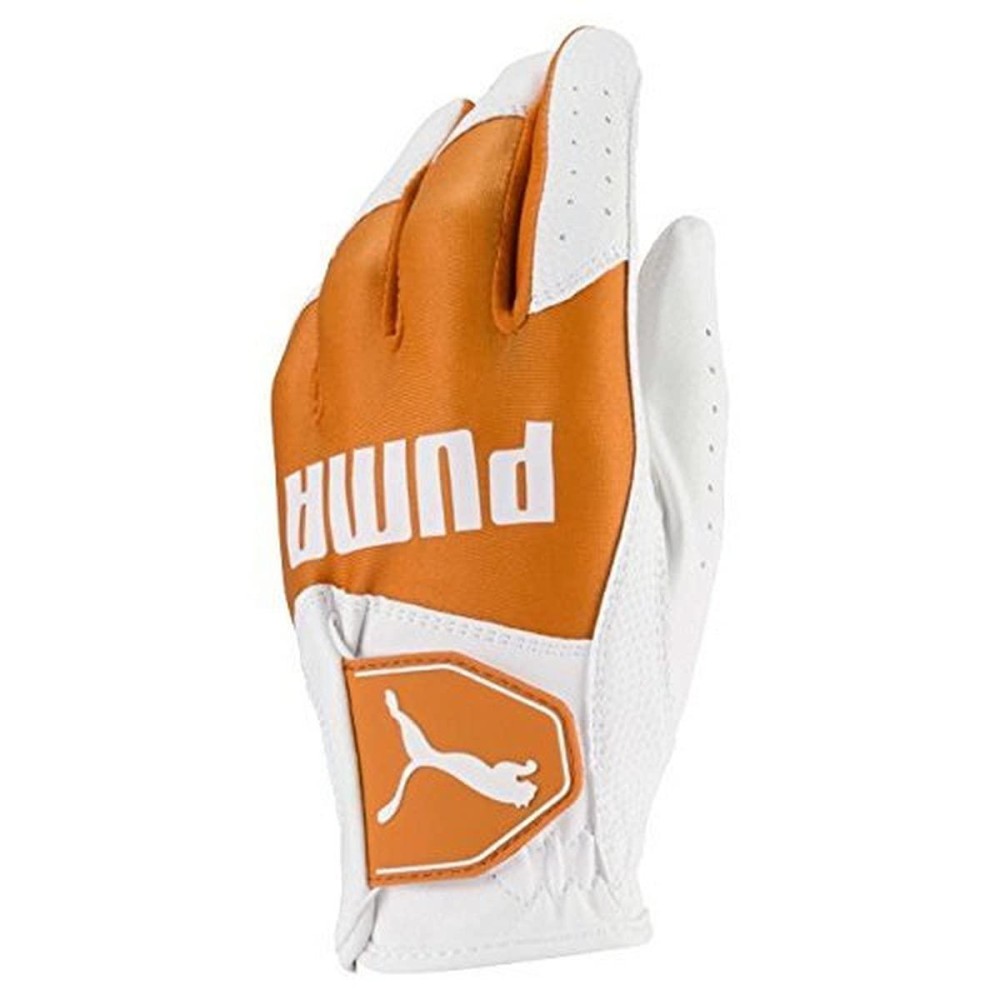 Puma Golf 2018 Kids Golf Glove (Bright White-Vibrant Orange, Medium)