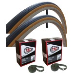 27X1-1/4 Bike Tire, Tube And Rim Strip