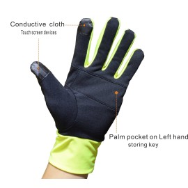 Handlandy Lightweight Running Gloves, Touchscreen Jogging Gloves for Women & Men