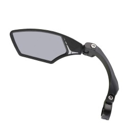 Mirage E-Bike And Bicycle Mirror With Light Tinted Glass, Adjustable With Rotating Clamp Black S 1083732