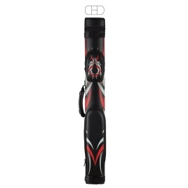 McDermott 75-0934 Red Tribal Billiard Pool Cue Case 2x2