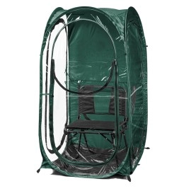 Weatherpod 1-Person Pod - Pop-Up Personal Tent, Freestanding Protection From Cold, Wind And Rain, 1-Person Weather Pod - Hunter Green