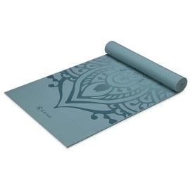 Gaiam Yoga Mat Premium Print Extra Thick Non Slip Exercise & Fitness Mat For All Types Of Yoga, Pilates & Floor Workouts, Niagara, 6Mm,68