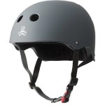 Triple Eight The Certified Sweatsaver Helmet For Skateboarding, Bmx, And Roller Skating, Carbon Rubber, Small/Medium