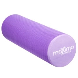 Maximo Fitness Foam Roller - 18 X 6 High Density Exercise Roller For Trigger Point Self Massage, Muscle And Back Roller For Fitness, Physical Therapy, Yoga And Pilates, Gym Equipment, Purple