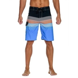 Nonwe Mens Sportwear Quick Dry Swim Trunks With Lining Orange 34