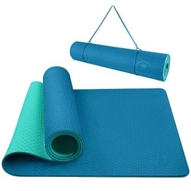 Iuga Yoga Mat Non Slip Textured Surface, Reversible Dual Color, Eco Friendly Yoga Mat With Carrying Strap, Thick Exercise & Workout Mat For Yoga, Pilates And Fitness (72