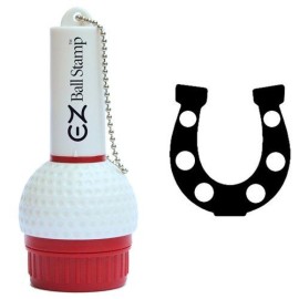 Promarking Ezballstamp Golf Ball Stamp Marker (Black Horseshoe)