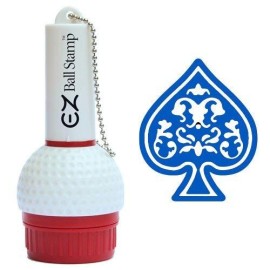Promarking Ezballstamp Golf Ball Stamp Marker (Blue Spade (New))