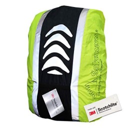 Salzmann 3M Reflective Backpack Cover | High Visibility, Waterproof & Weatherproof | Ideal For Cycling, Running, Hiking & More
