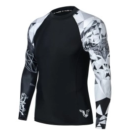 Huge Sports Wildling Series Uv Protection Quick Dry Compression Rash Guard (Eagle,M)