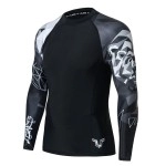 Huge Sports Wildling Series Uv Protection Quick Dry Compression Rash Guard (Bear,M)