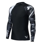 Huge Sports Wildling Series Uv Protection Quick Dry Compression Rash Guard (Cobra,M)