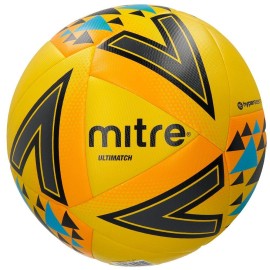 Mitre Ultimatch Soccer Ball Yelloworangeblue, 5