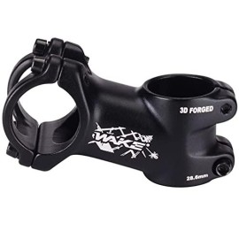 Wake Mtb Stem 31.8 70Mm 17 Degree Bike Stem Mountain Bike Stem Short Handlebar Stem For Most Bicycle, Road Bike, Mtb, Bmx, Fixie Gear, Cycling (Aluminum Alloy, Lightweight, Black)