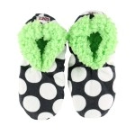 Lazy One Fuzzy Feet Slippers For Women, Cute Fleece-Lined House Slippers, Polka Dots, Non-Skid