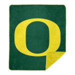 Northwest Ncaa Oregon Ducks Unisex-Adult Silver Knit Throw Blanket 60 X 72 Denali