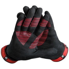 Taylormade Rain Control Glove (Blackred, X-Large), Blackred(X-Large, Pair)