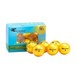 Chromax Metallic M5 Colored Golf Balls (Pack of 6), Gold