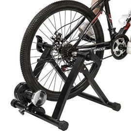 Bestmassage Bike Trainer Stand For Indoor Riding Steel Bike Bicycle Exercise Trainer With 5 Levels Resistance,Stationary Bike Resistance For Road