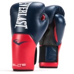 Everlast Elite Pro Style Training Gloves, Blue/Red, 16 Oz