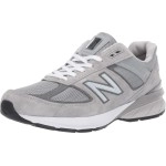 New Balance Mens Made In Us 990 V5 Sneaker, Greycastlerock, 9 Narrow